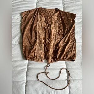 Vintage brown lace lingerie set